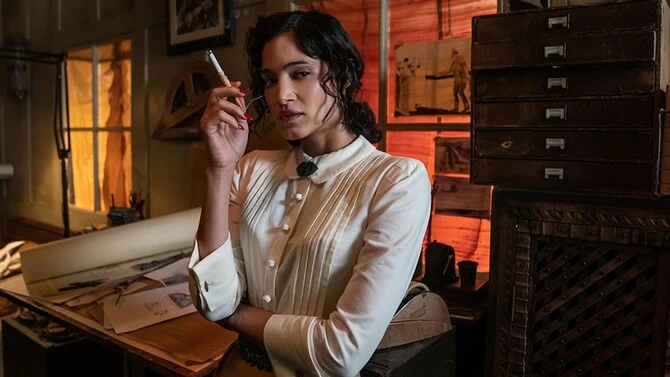 Sofia Boutella stars in Second World War drama 'SAS Rogue Heroes.' (Supplied)