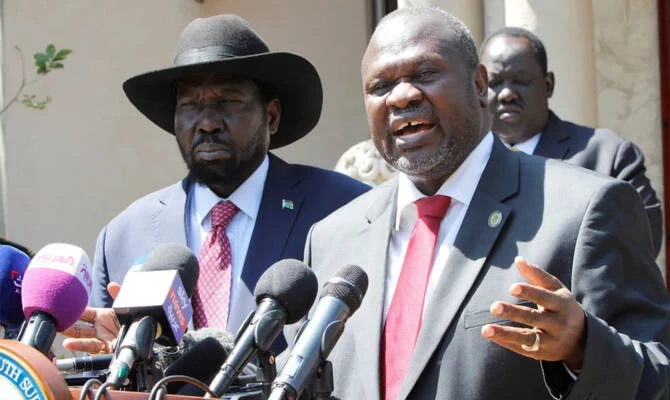 South Sudan's opposition has accused the government of trying to enforce "authoritarian control and one-tribe rule" after First Vice President Riek Machar was charged with orchestrating militia attacks and suspended from his role. (Reuters/File)