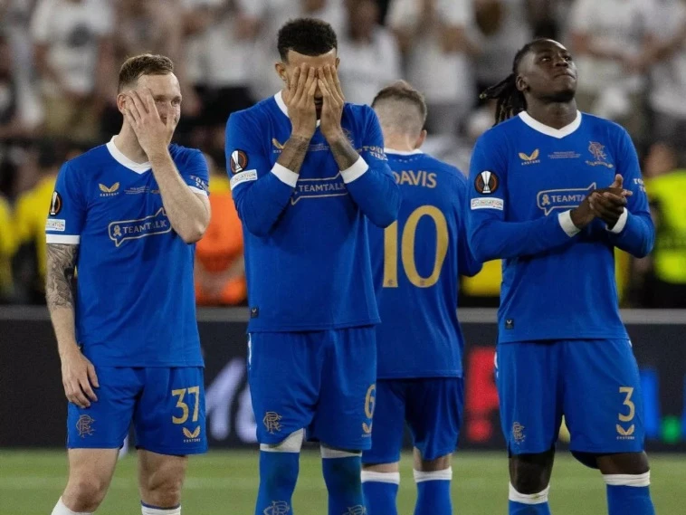 Rangers manager Russell Martin said he will not accede to fans' demands to resign after a 2-0 home defeat to Hearts saw the Glasgow giants get off to their worst league start since 1978. (X/@CelticNoah)