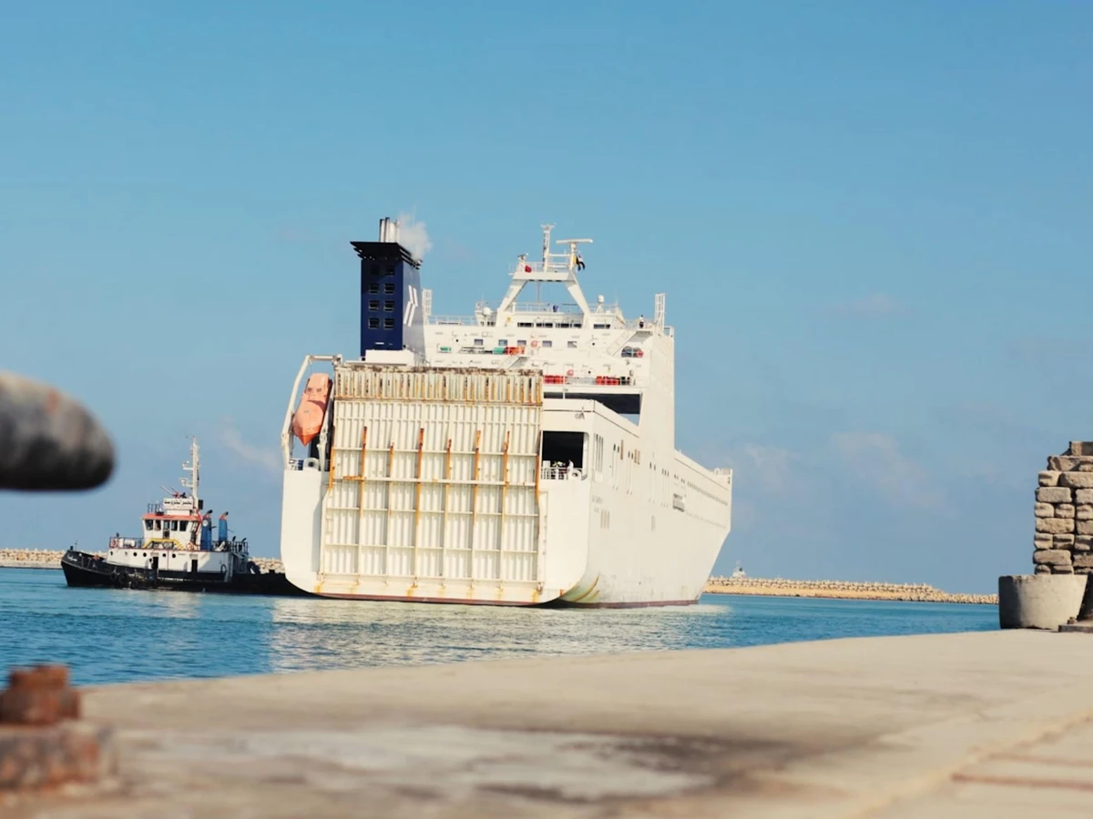 The ship, part of the UAE’s Operation Chivalrous Knight 3, was loaded with 7,000 tonnes of food, medical and relief aid. (WAM)