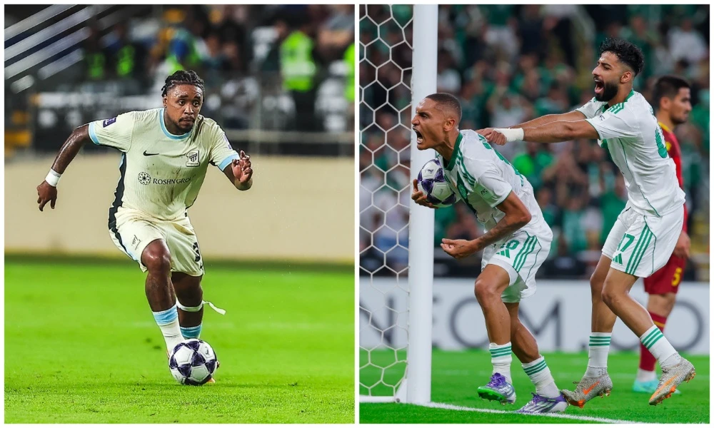 Al-Ahli started their defence of the AFC Champions League Elite Monday with a dramatic 4-2 win over Nasaf Qarshi while Jeddah rivals Al-Ittihad slumped to a 2-1 loss at Al-Wahda of the United Arab Emirates. (X/@ittihad_en/@AlAhliFCEN)