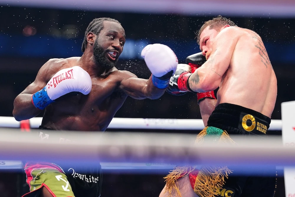 The Canelo-Crawford fight in Las Vegas drew in a 21st-century record audience of 41 million viewers on Netflix. (Supplied)
