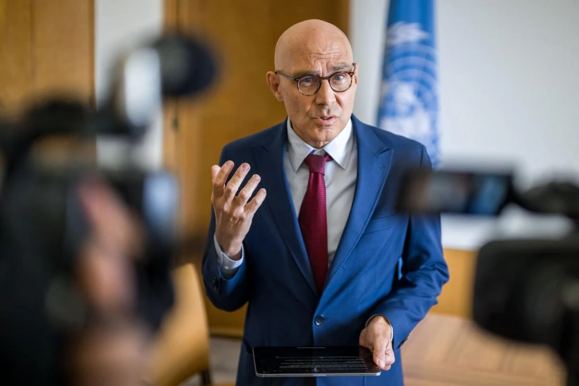 The UN rights chief Volker Turk decried Israel’s “the ongoing bombardment of residential buildings, buildings that have served as shelters for people who have been displaced multiple times.” (AFP)