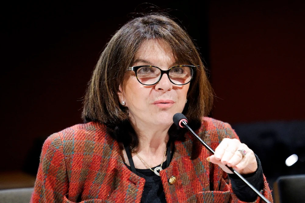 French senator Nathalie Goulet praised Saudi Arabia’s ambition and commitment to combating money laundering and financial crime. (AFP)