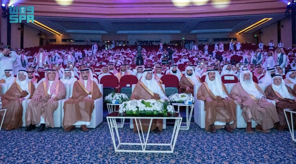 The mass wedding ceremony was held as a part of the Taysir 2025 program, under the patronage of Al-Ahsa Gov. Prince Saud bin Talal bin Badr. (SPA)