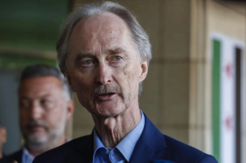 The UN’s special envoy for Syria, Geir Pedersen, told the Security Council on Thursday that Syria’s fragile political transition remains at a critical juncture. (AP/File)