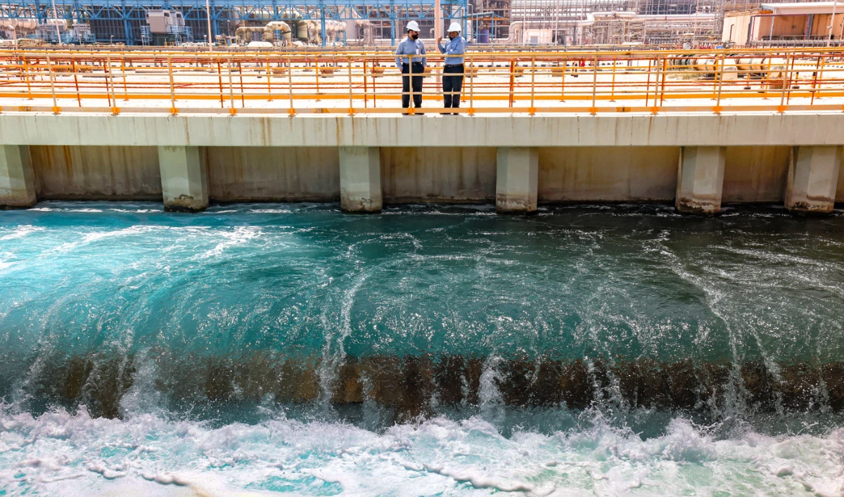 A desalination plant in eastern Saudi Arabia. (AFP/File)
