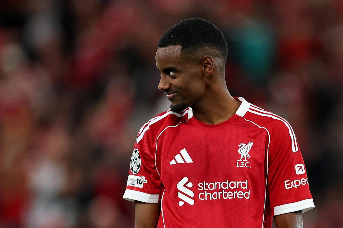 Hugo Ekitike started in place of Isak and Alexis Mac Allister instead of Wirtz, who is scoreless for Liverpool this season. (REUTERS)