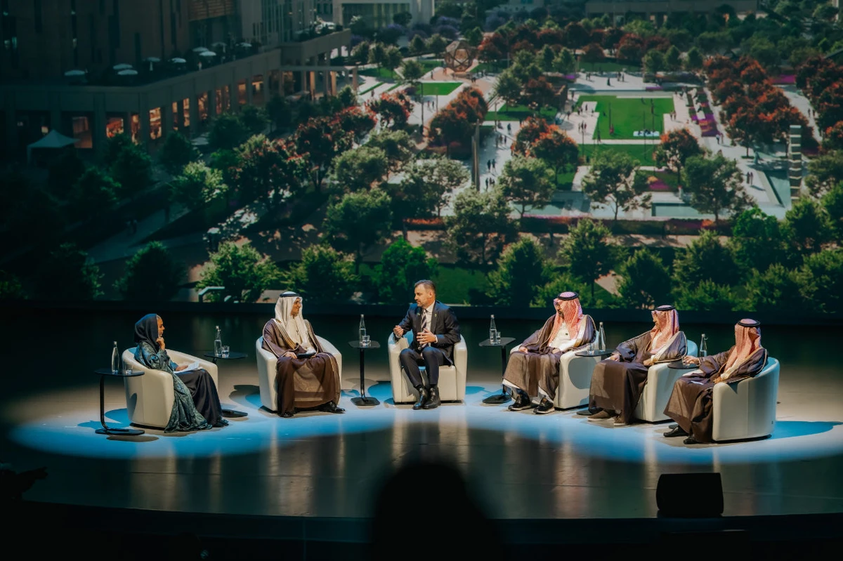 A panel discussion called “Thriving Economy,” with New Murabba’s chief development officer, Carl Schibrowski, underlined Riyadh’s role as a global hub, shaped by innovation, cultural identity and economic transformation. (Supplied)