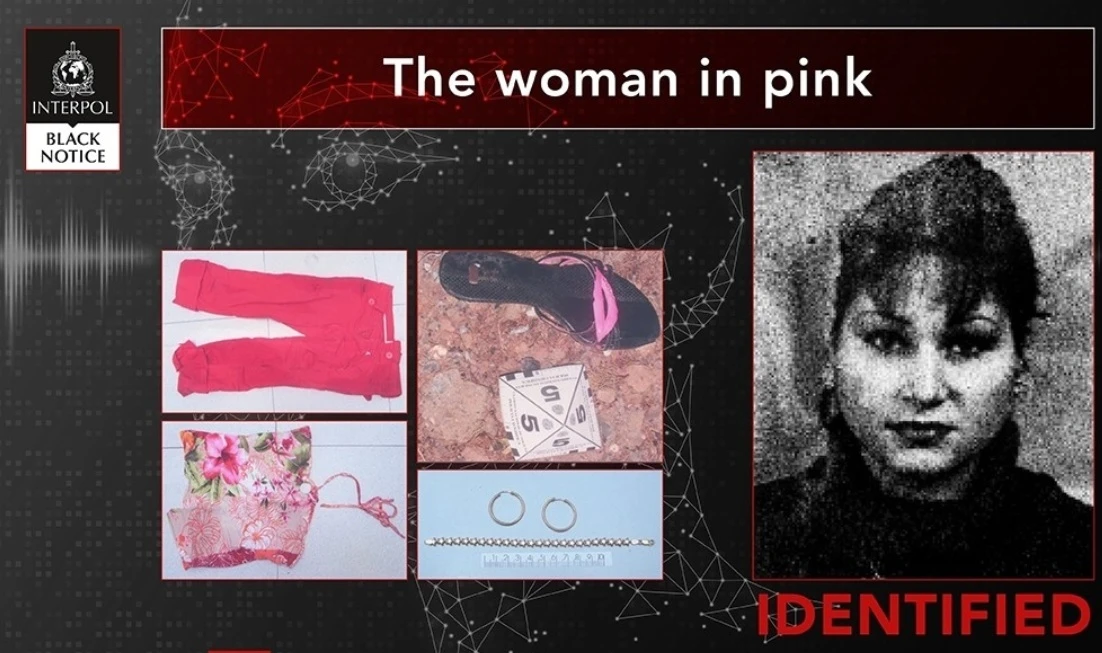 Interpol identifies ‘Woman in Pink’ after 20 years