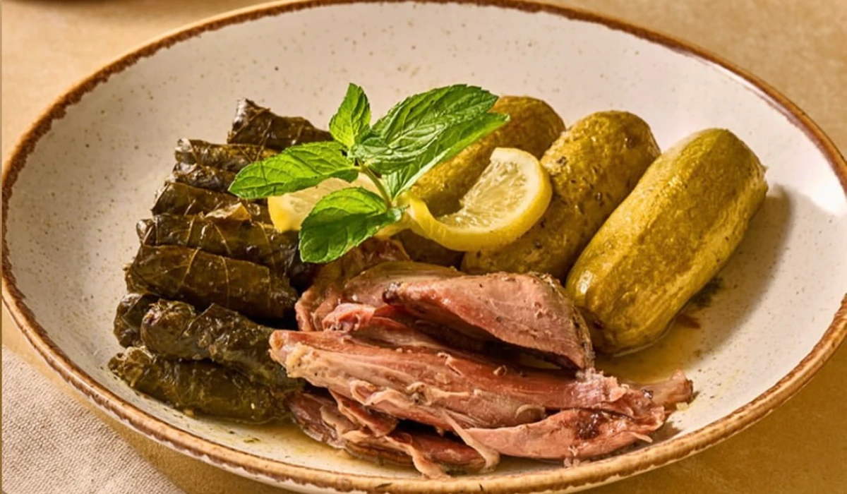 Lamb Zucchini and Vine Leaves. (Supplied)