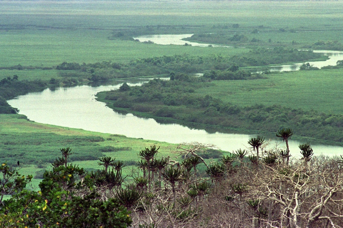 The Kwanza river snakes through the Quicama National Park about 75 kilometers (47 miles) south of Luanda, Angola, Sept 19, 2000. (AP Photo/Armando Franca, File)