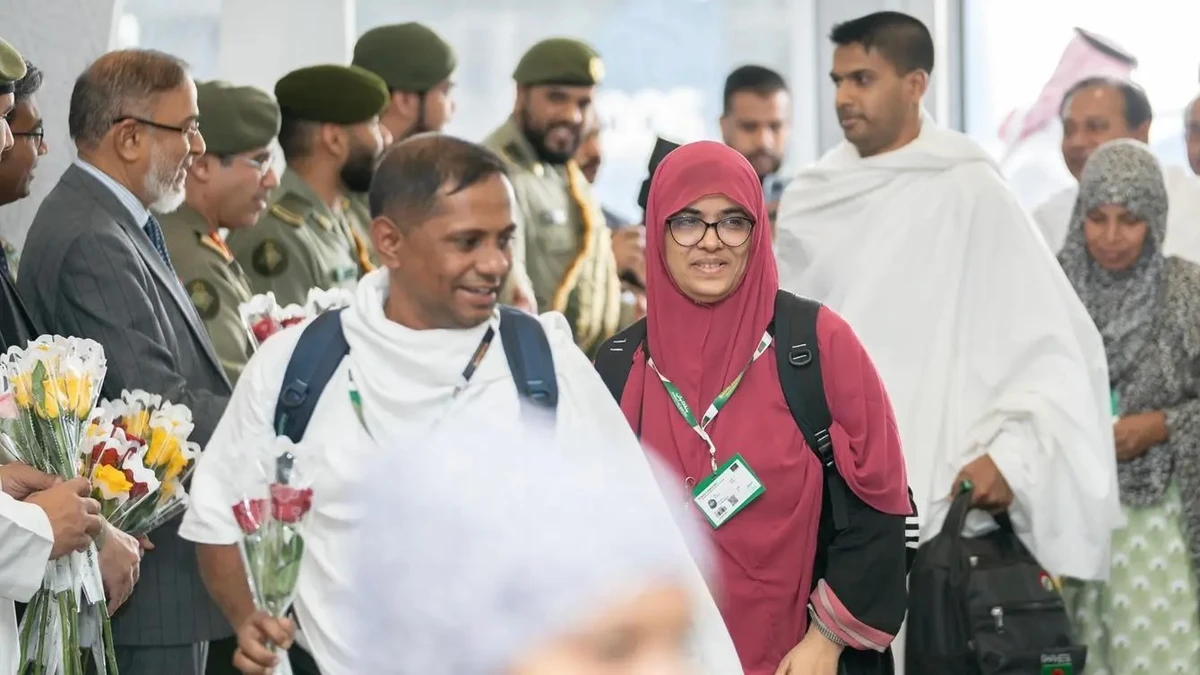 Bangladeshi pilgrims arrive in Jeddah, Saudi Arabia for Hajj 2025. (File/SPA)
