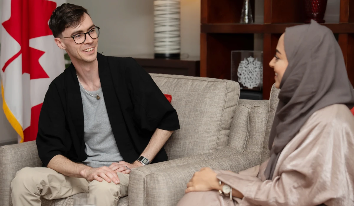 Nick Frosst is a Co-Founder at Cohere (AN photo by Huda Bashattah)