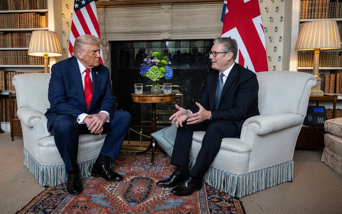 As unusual as it is, the Trump-Starmer relationship seems to be prospering (File/AFP)