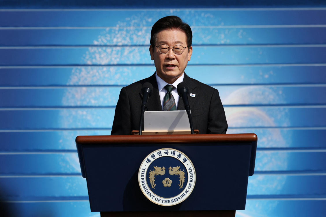 South Korean President Lee Jae Myung repeatedly stressed an intention to build a more independent military that can independently defend the country from external threats. (Reuters)