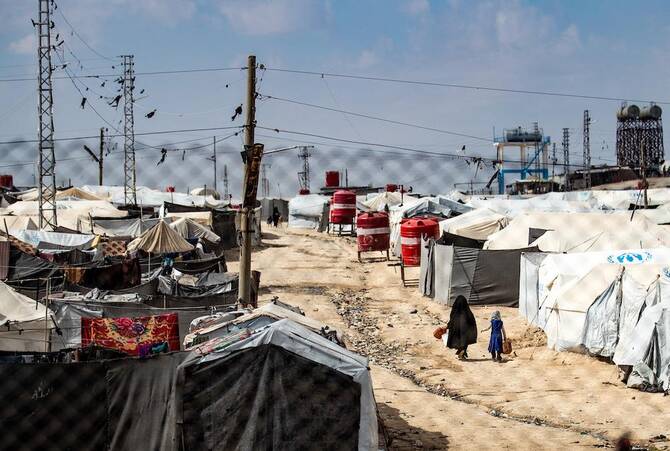 An Austrian court on Wednesday convicted a woman who was repatriated from a Syrian detention camp for having been part of the Daesh group, handing her a two-year suspended jail sentence. (AFP/File)