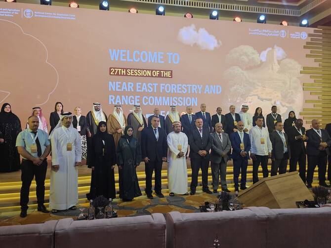 The 27th session of the Near East Forestry and Range Commission opened in Jeddah on Monday. (AN photo)