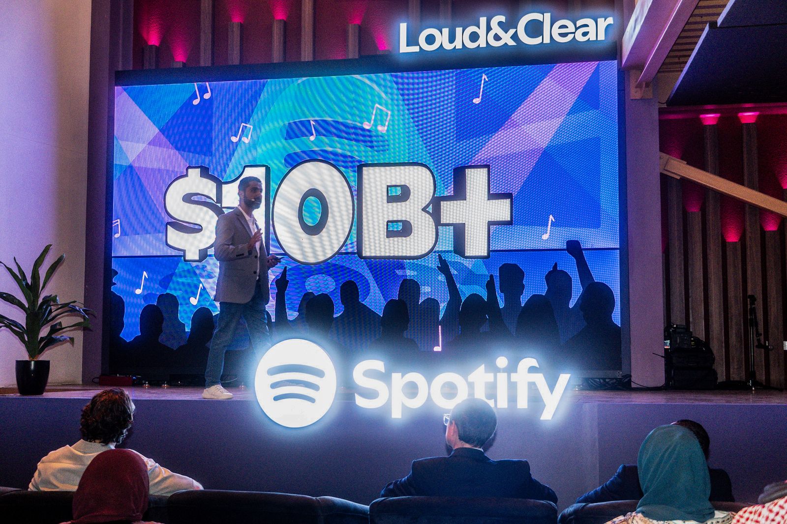 Akshat Harbola presents Spotify’s global streaming milestones, underscoring the growing role of Saudi artists in international music markets. (Supplied)