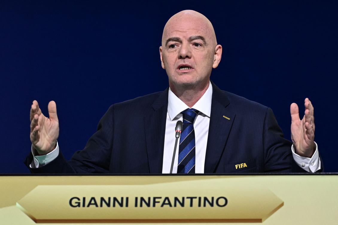 FIFA called for “peace” in Gaza on October 2, 2025, but “it cannot resolve geopolitical problems,” according to its president, Gianni Infantino, who refrained from responding to growing calls to suspend the Israeli FA. (AFP)