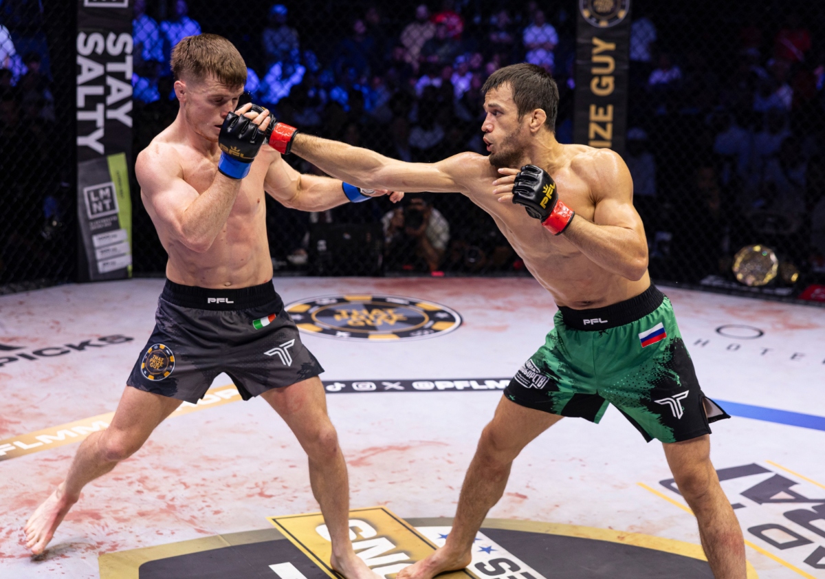Nurmagomedov beats Hughes to claim PFL lightweight world championship