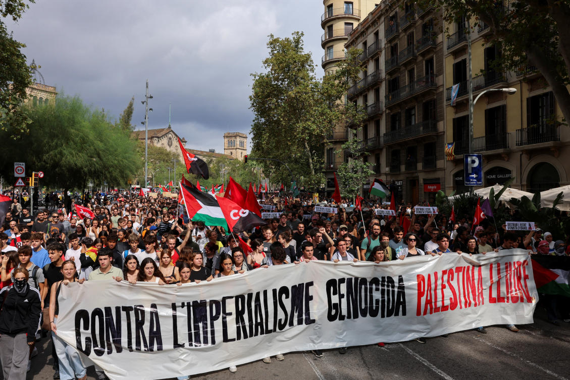 Spain has seen increased support for Palestinians, with its government intensifying diplomatic efforts against Israel. (REUTERS)