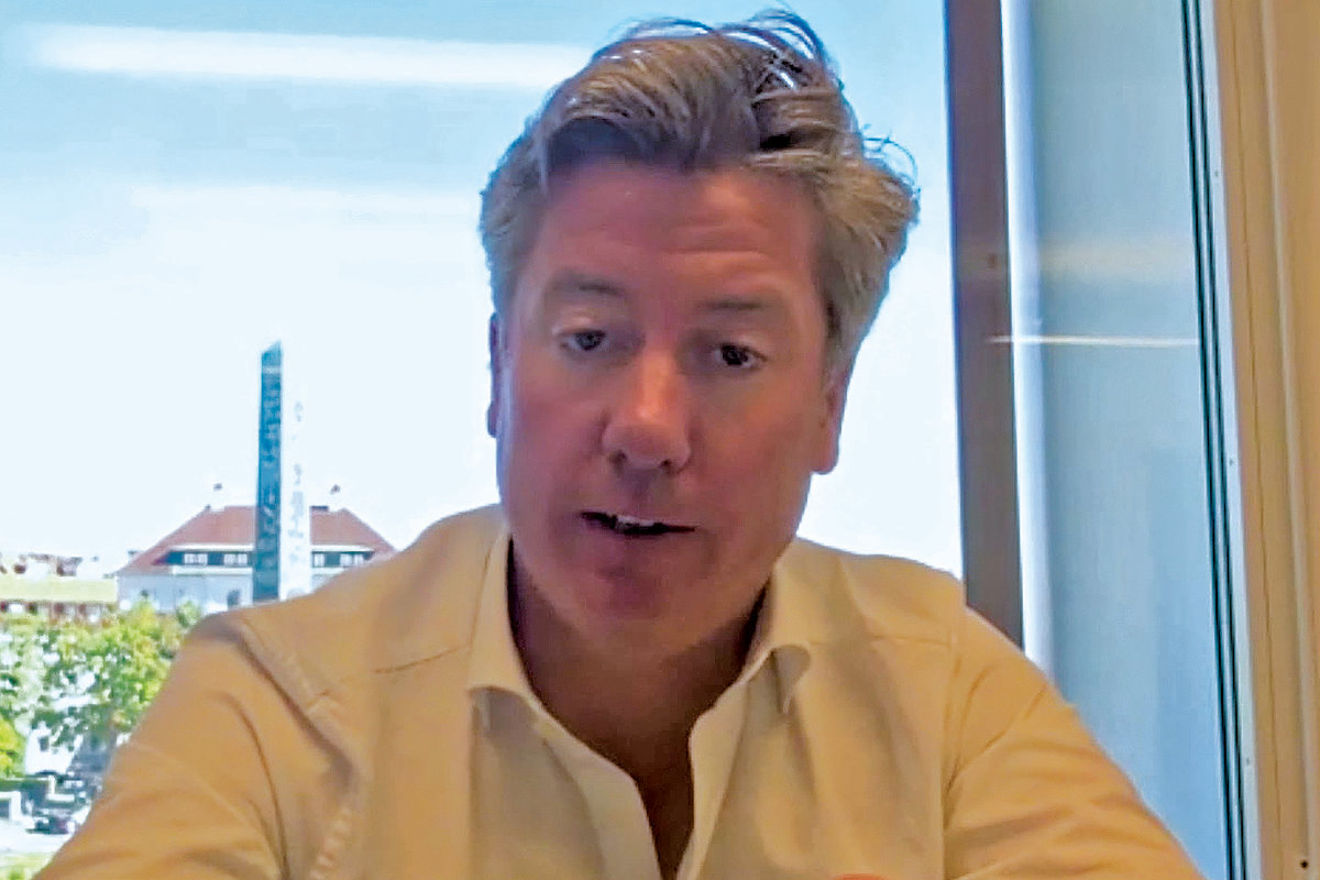 Benedikt Franke, vice chairman & chief executive officer at Munich Security Conference. (Screengrab from AN video)