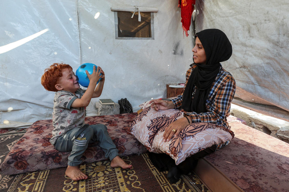 Out of every 10 people, one has been killed or injured in an Israeli strike. Nine are displaced. (REUTERS)