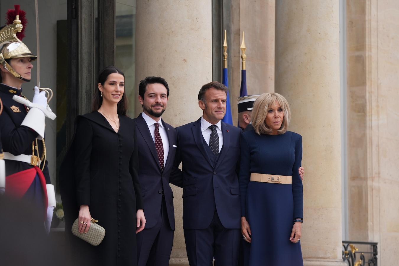 Princess Rajwa Al-Hussein steps out in Saudi design in Paris