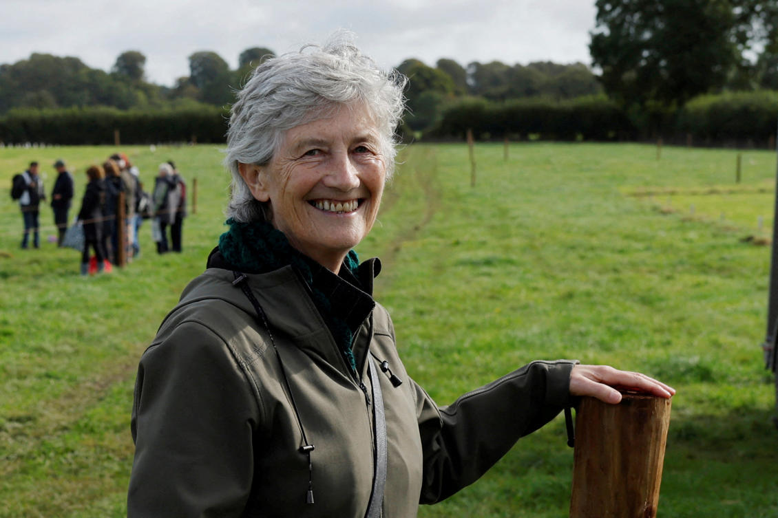 Irish presidential candidate Catherine Connolly, who is running as an independent in this year's election, attends the Irish National Ploughing Championships in Screggan, Ireland September 16, 2025. (REUTERS)