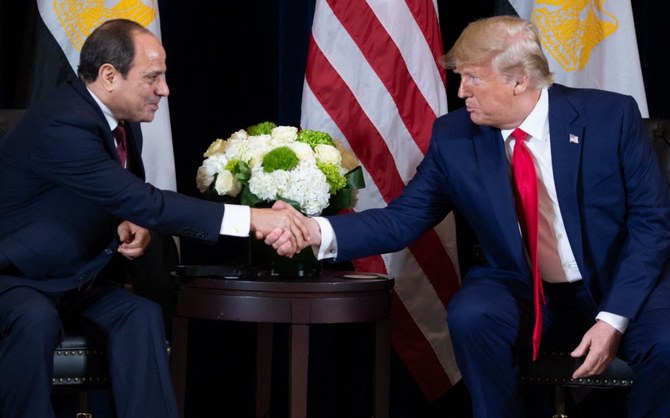 Egyptian President Abdel Fattah al-Sisi told his US counterpart Donald Trump in a phone call that he "deserves the Nobel Peace Prize" for bringing about a deal to end the war in Gaza. (AFP/File)