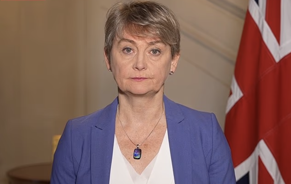 British Foreign Secretary Yvette Cooper (pictured) said Friday that the UK has no plans to deploy troops to the Middle East as part of a US-led ceasefire agreement between Israel and Hamas. (Screenshot/BBC News)