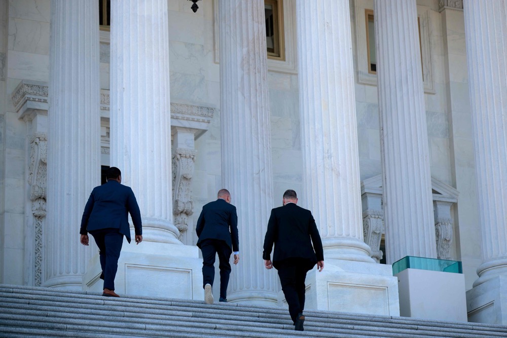 Democrats said they will not cave to Trump’s pressure tactics. (Getty Images/AFP)