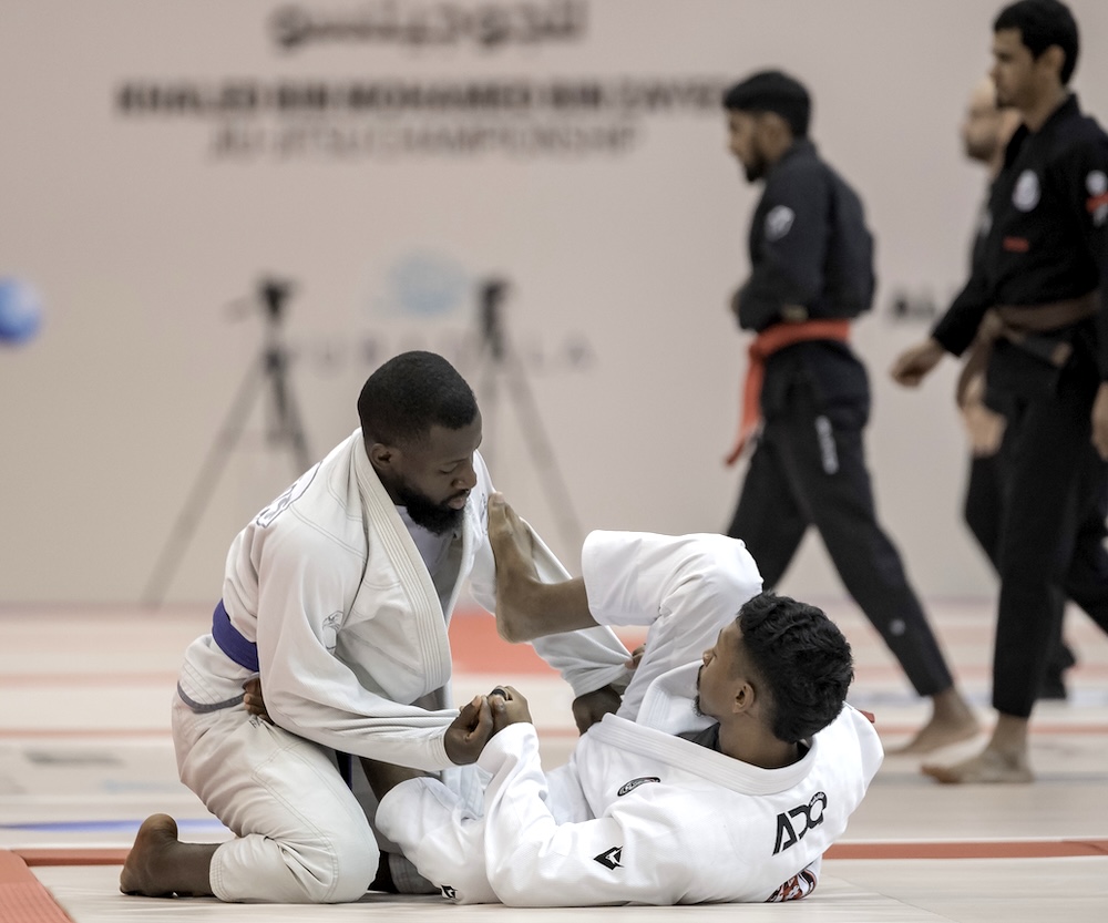 The final round of Khaled bin Mohamed bin Zayed Jiu-Jitsu Championship in Abu Dhabi will conclude on Sunday. (UAEJJF)