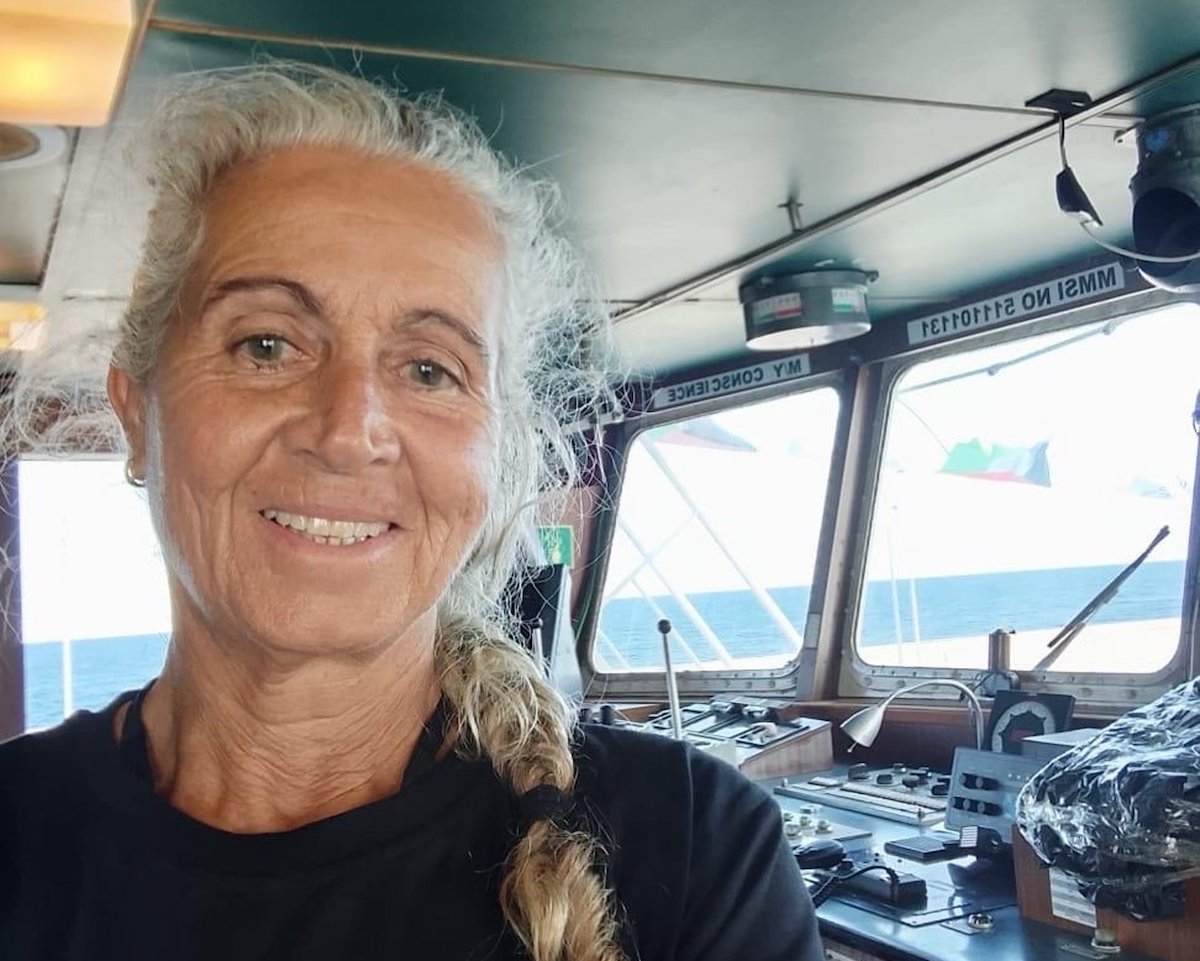 Madeleine Habib was the captain of the ship Conscience when it was intercepted by Israeli forces last week. (Supplied)