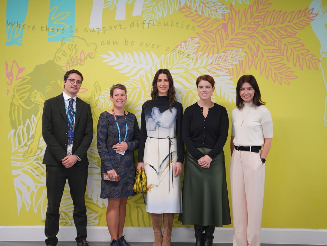 Princess Rajwa Al-Hussein visited Springfield University Hospital for Mental Health in London. (Instagram)