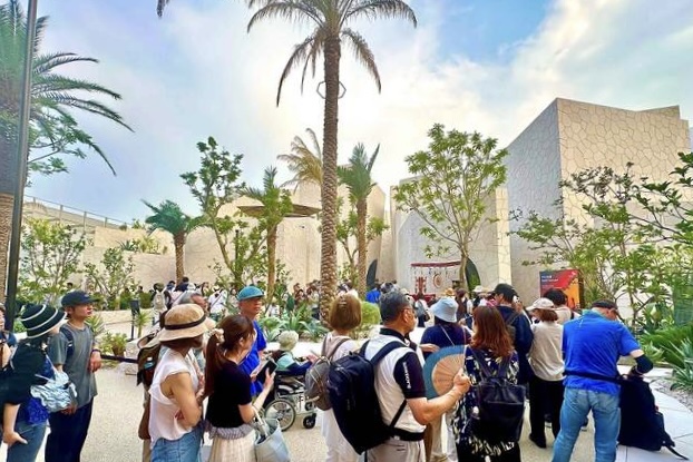 Saudi Arabia’s Pavilion was awarded the Gold Medal for the best Architecture and Landscape in the top Type A category. (ANJ)