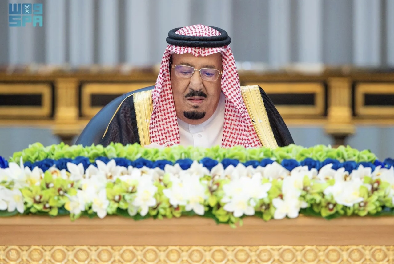 King Salman chaired the cabinet session in Riyadh. (SPA)