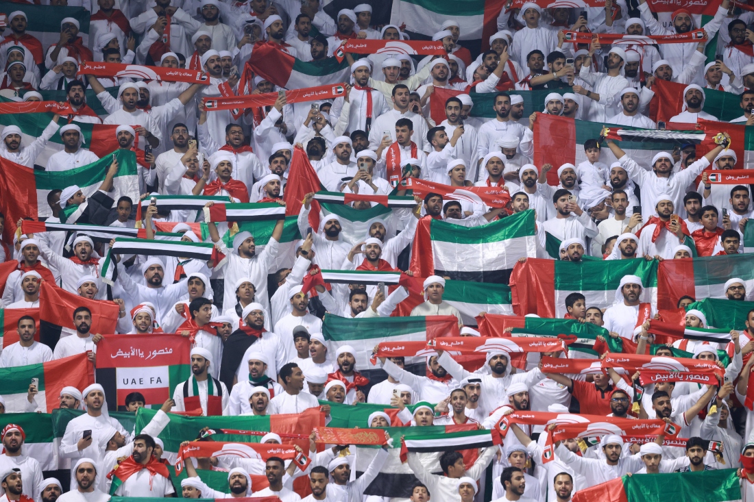 The UAE lost 2-1 to Qatar. (AFP)