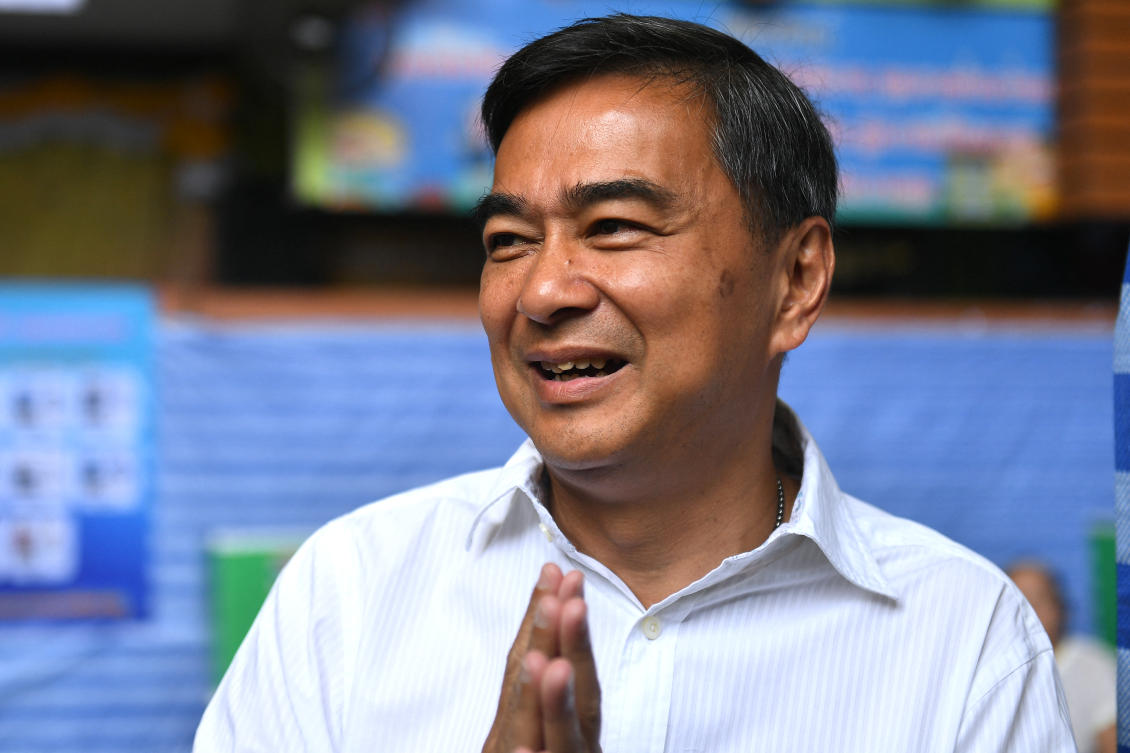 Abhisit Vejjajiva, who led Thailand from 2008 to 2011 during the global financial crisis, gained early popularity for his eloquent debating style. (AFP file photo)