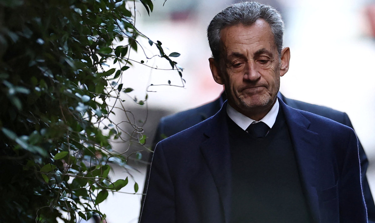 Former French President Nicolas Sarkozy leaves his house on the day of his incarceration at the Sante prison to begin his five-year prison sentence for criminal conspiracy over attempts to raise campaign funds from Libya, in Paris, France, October 21, 2025. (Reuters)