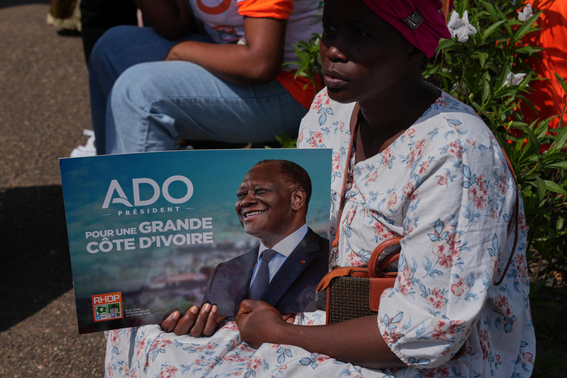 Re-electionist president Alassane Ouattara, a former international banker and deputy managing director of the IMF, took power in 2011 after a four-month civil war that killed around 3,000 people. (AP)