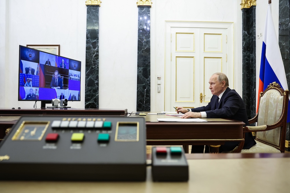 President Vladimir Putin said Russia has successfully tested its nuclear-powered Burevestnik cruise missile, a nuclear-capable weapon Moscow says can evade any defense system. (AP)