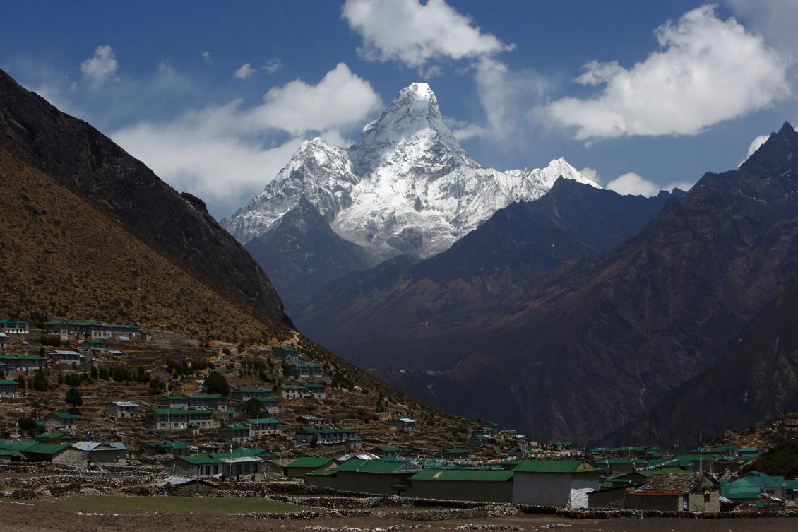 Ama Dablam, which lies in Nepal’s Khumbu region, is considered a technically challenging mountain with steep faces. (Reuters)