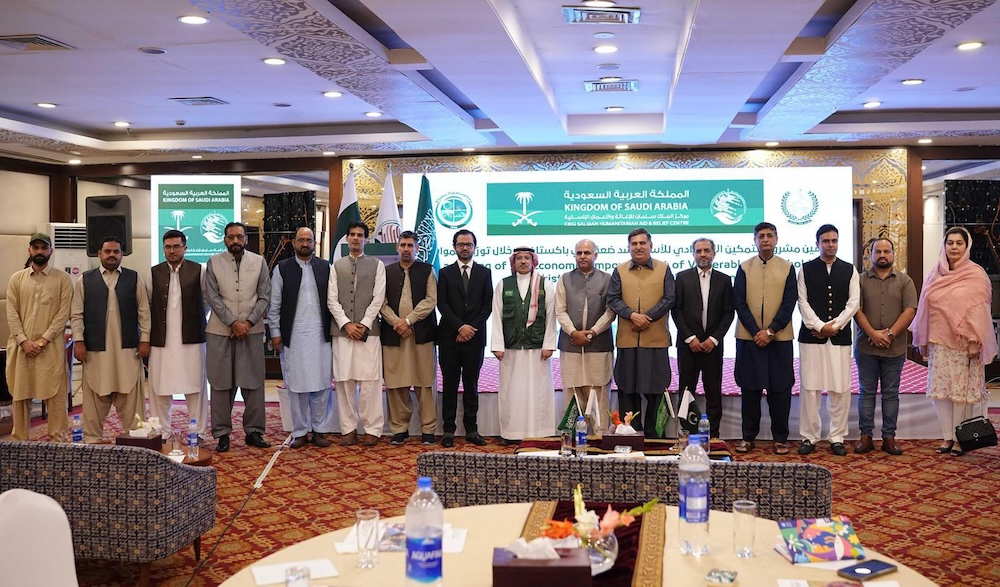 In Pakistan, KSrelief launched the Economic Empowerment Project in Peshawar to support vulnerable families. (SPA)