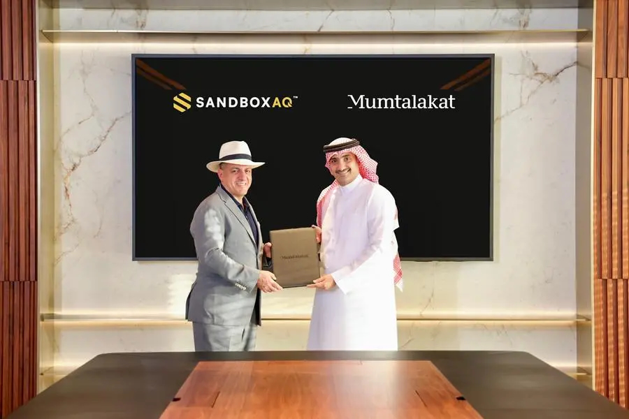 The deal, announced on the sidelines of the Future Investment Initiative in Riyadh, will see Bahrain’s Mumtalakat license SandboxAQ’s large quantitative models trained on physics, chemistry and biology to accelerate drug discovery and scientific research. Supplied