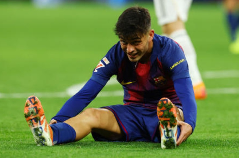 Barcelona midfielder Pedri has been diagnosed with a muscle tear in his left leg, the club confirmed on Wednesday, adding to the LaLiga side's mounting injury list. (Reuters/File)