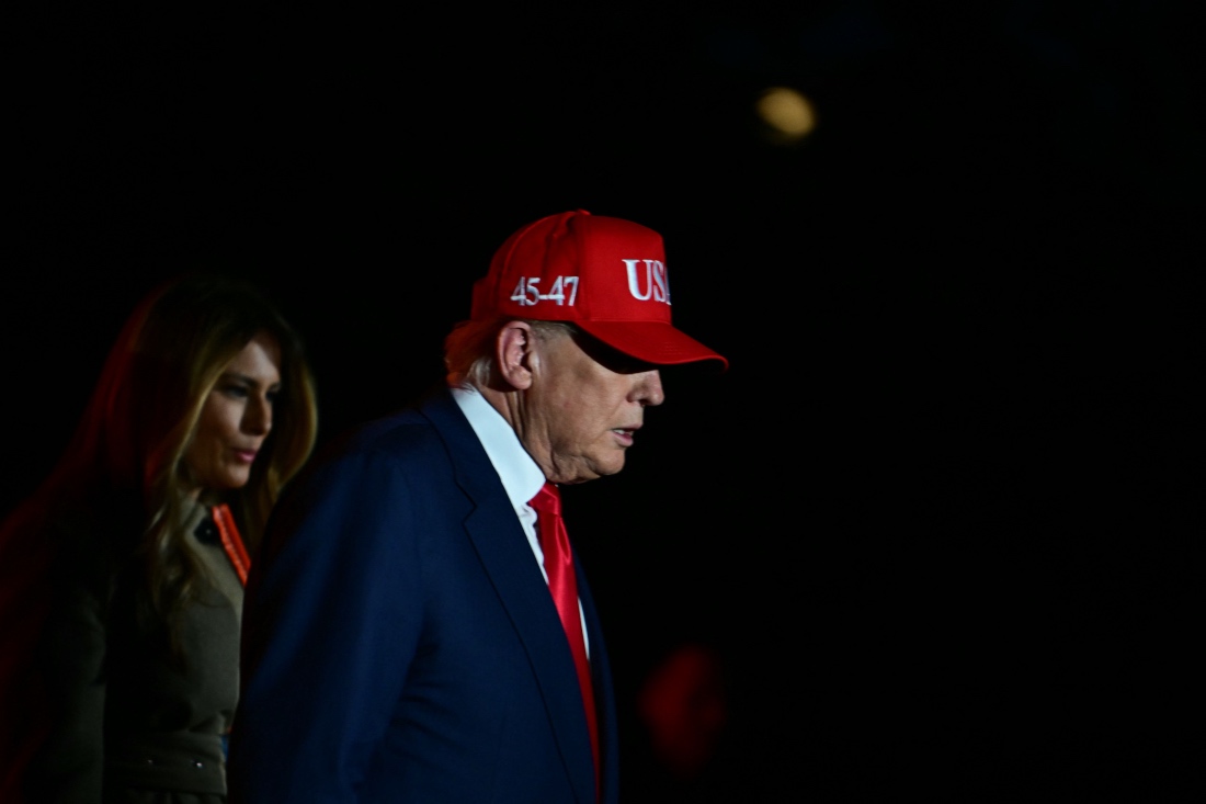 President Donald Trump and First Lady Melania Trump host a Halloween event in Washington, US. (AFP)