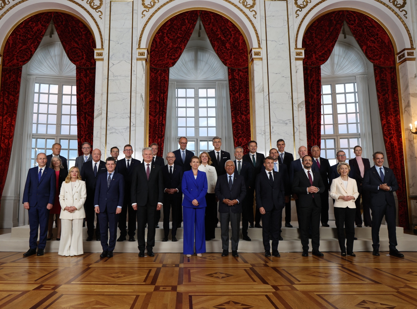EU leaders gathered in Copenhagen, under pressure, to boost European defense (File/AFP)