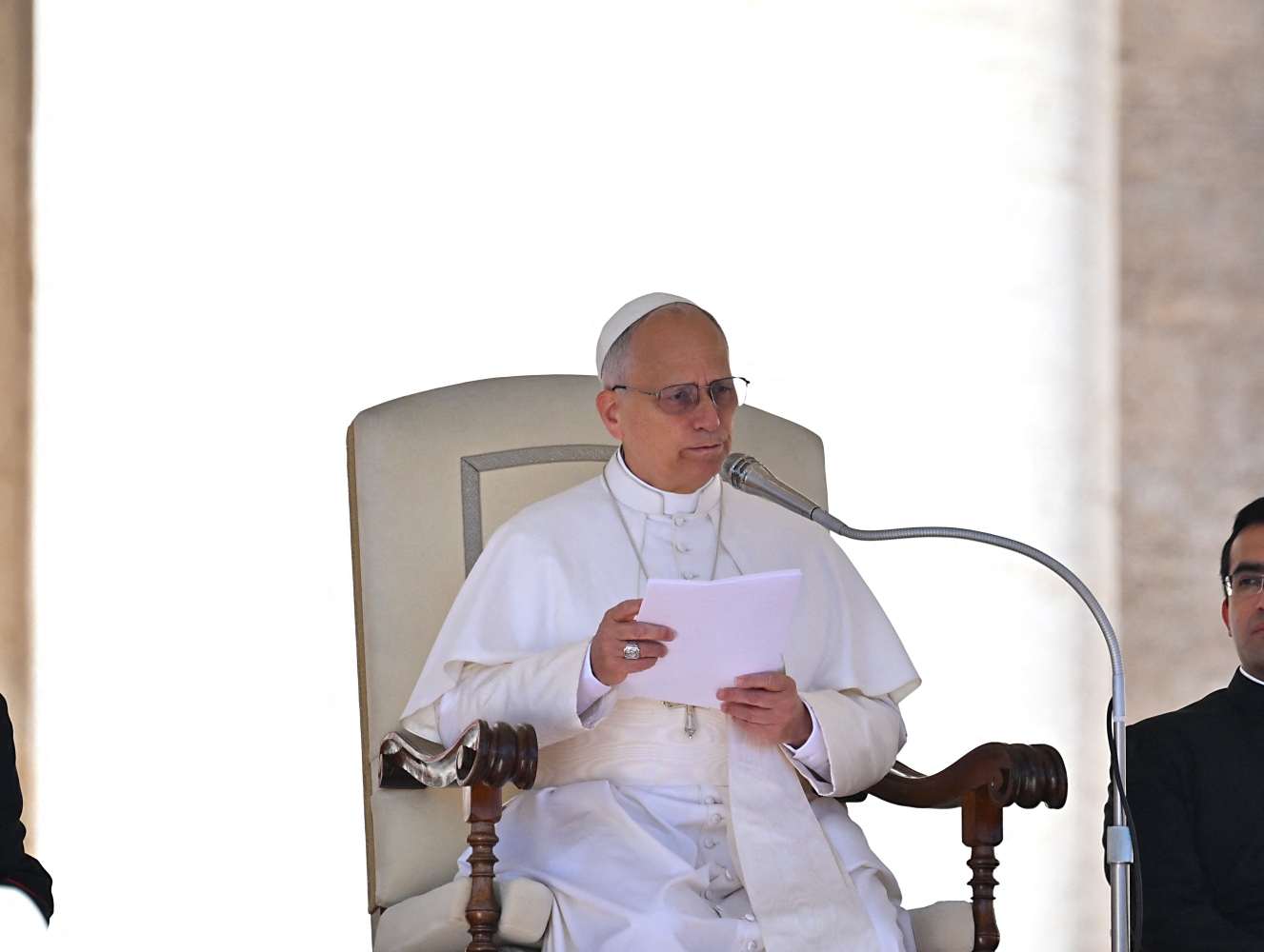 Pope Leo last week condemned clickbait as a “degrading” part of journalism (File/AFP)